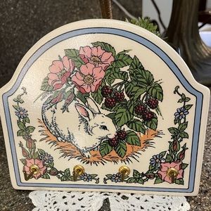 Shabby Chic Bunny Theme Key Hanger